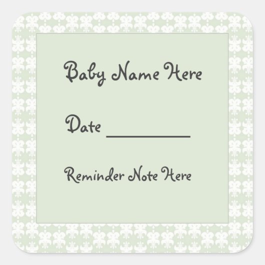 Dagopvang Baby Labels (Voorkant)