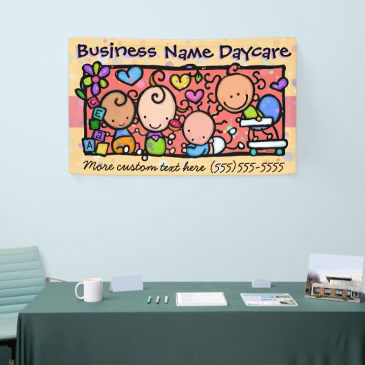 Dagopvang.Kinderopvang.Voorschools. Spandoek (Beurs)