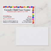 Dagopvang Kinderverzorging Babyzittend Visitekaart Visitekaartje (Voorkant / Achterkant)