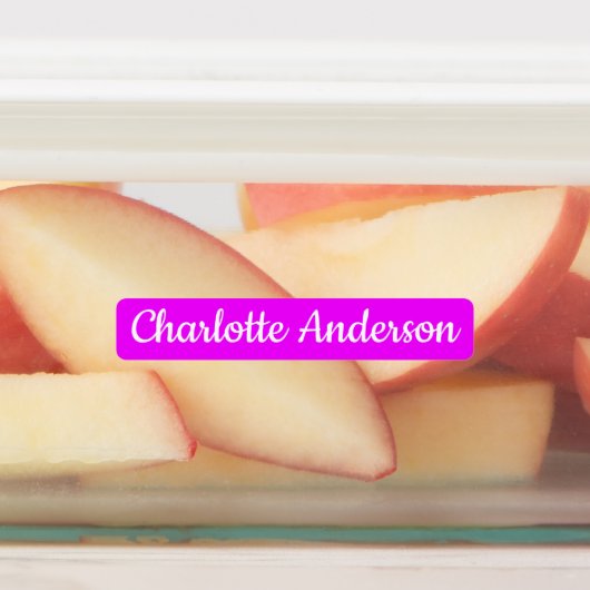 Dagopvang / School aangepaste naam Neon kleuren Labels (Aangebracht)