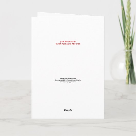 Dagopvang van het gezin kaart (Achterkant)