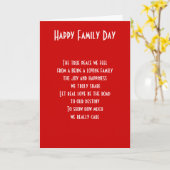 Dagopvang van het gezin kaart (Gele Bloem)