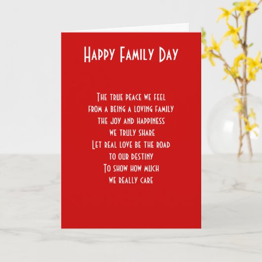 Dagopvang van het gezin kaart (Gele Bloem)