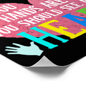 Dagopvang voor kinderenAls je denkt aan mijn hande Poster (Hoek)