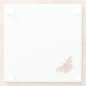 Dagpauwoog Glazen Onderzetter (Achterkant)