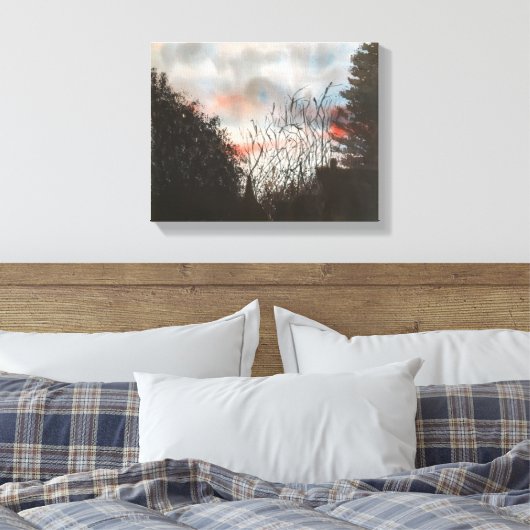 DAGPAUZE, WATERVERF CANVAS AFDRUK (Insitu (Slaapkamer))