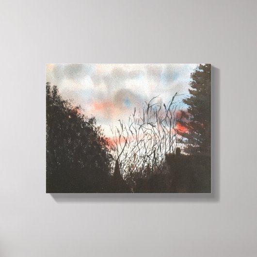 DAGPAUZE, WATERVERF CANVAS AFDRUK (Voorkant)