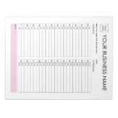 DAGPLANNER 30 MINUTEN INTERVAL VOEG UW LOGO TOE NOTITIEBLOK (Voorkant)