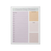 Dagplanner Lavendel, Abrikoos, Dusty Mint Notitieblok (Linkerzijde)