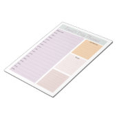 Dagplanner Lavendel, Abrikoos, Dusty Mint Notitieblok (Schuin)
