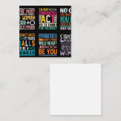 Dagroekontwerp voor Vrouwendag Notitiekaartje (Voorkant / Achterkant)