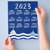 Dagrooster 2023 voor de zeelieden flyer (Hand)