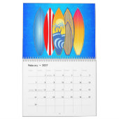 Dagrooster van de Tropische Eilanden Kalender (Feb 2027)