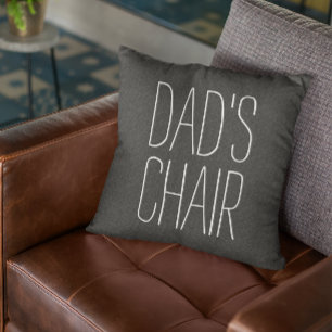 DAG'S CHAIR Decorative Just for Dad Custom Kussen