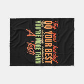 Dagseizoen voor docenten Je bent meer dan een test Fleece Deken (Voorkant (Horizontaal))