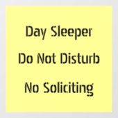 Dagslapper verstoort geen zwelling raamsticker (Vel)