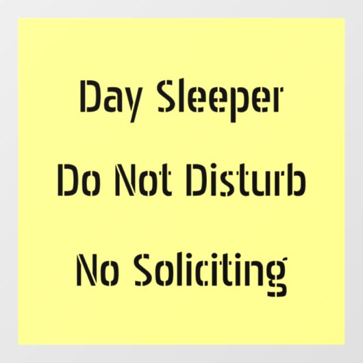 Dagslapper verstoort geen zwelling raamsticker (Vel)