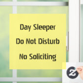 Dagslapper verstoort geen zwelling raamsticker (Huis)