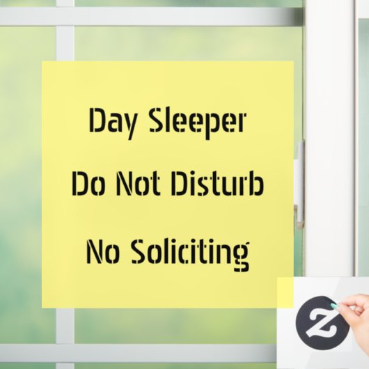 Dagslapper verstoort geen zwelling raamsticker (Huis)