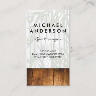 Dagspeelruimte Bamboe Houten Afwerking Achtergrond Visitekaartje