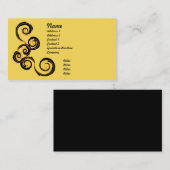 Dagstorm - Geel Visitekaartje (Voorkant / Achterkant)