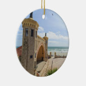 Dagtona Beach Bandshell op Boardwalk Ornaming Keramisch Ornament (Rechts)