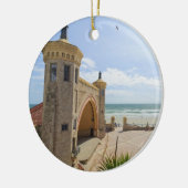 Dagtona Beach Bandshell op Boardwalk Ornaming Keramisch Ornament (Links)