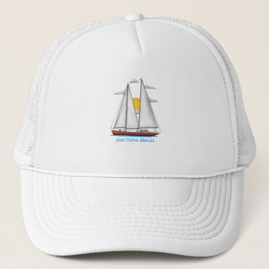 Dagtona Beach Kustkust Nautical Sailor Trucker Pet (Voorkant)
