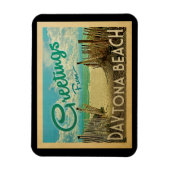 Dagtona Beach Vintage Travel Magneet (Verticaal)