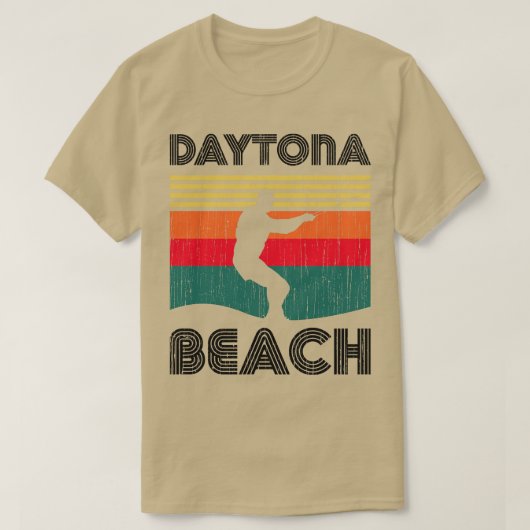 Dagtona retrorzonneSurfer-ontwerp voor bestrating T-shirt (Design voorkant)