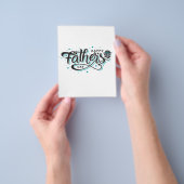 Dagtypografie van vaders | Cute Gift | Gezinsverli Flyer (Hand)