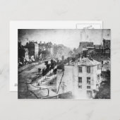 Daguerre Boulevard du Temple First Photography Briefkaart (Voorkant / Achterkant)