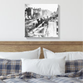 Daguerre Boulevard du Temple First Photography Canvas Afdruk (Insitu (Slaapkamer))