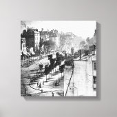Daguerre Boulevard du Temple First Photography Canvas Afdruk (Voorkant)