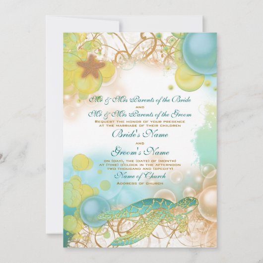 Dagvaardijschildpadden, zeester kaart (Achterkant)