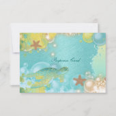 Dagvaardijschildpadden, zeester RSVP kaartje (Voorkant)