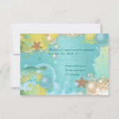 Dagvaardijschildpadden, zeester RSVP kaartje (Achterkant)