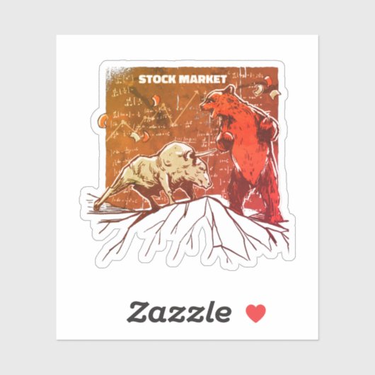 Dagverkopers van bulkgoederen en Beren Sticker (Vel)