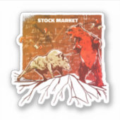 Dagverkopers van bulkgoederen en Beren Sticker (Voorkant)