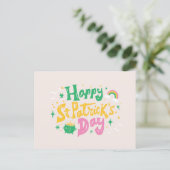 DAGVERLETTERING VOOR SAINT PATRICKS BRIEFKAART (Staand voorkant)