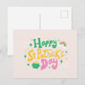 DAGVERLETTERING VOOR SAINT PATRICKS BRIEFKAART (Voorkant / Achterkant)