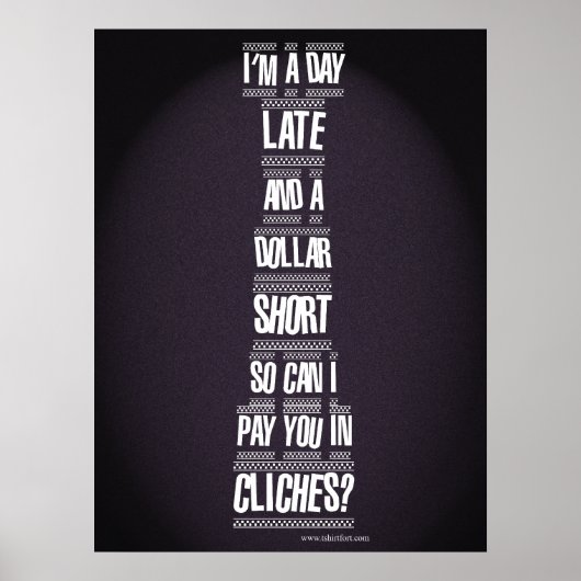 Dagvertraging en een dollar kort poster (Voorkant)