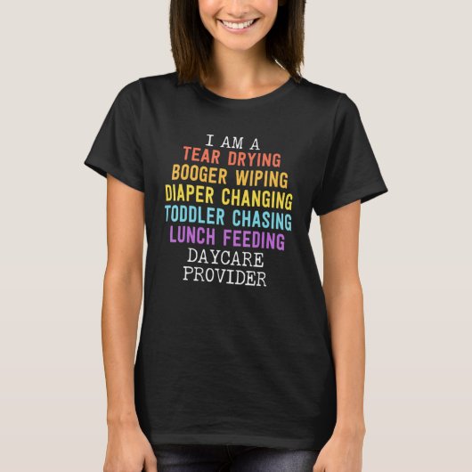 Dagverzorger Definitie kinderoppas T-shirt (Voorkant)