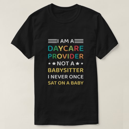 Dagverzorger Kinderopvang T-shirt (Design voorkant)