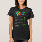 Dagverzorger - kostbaarheids - Kinderopvang 1 T-shirt (Voorkant)