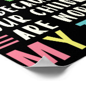 Dagverzorger omdat uw kinderen de moeite waard zij poster (Hoek)