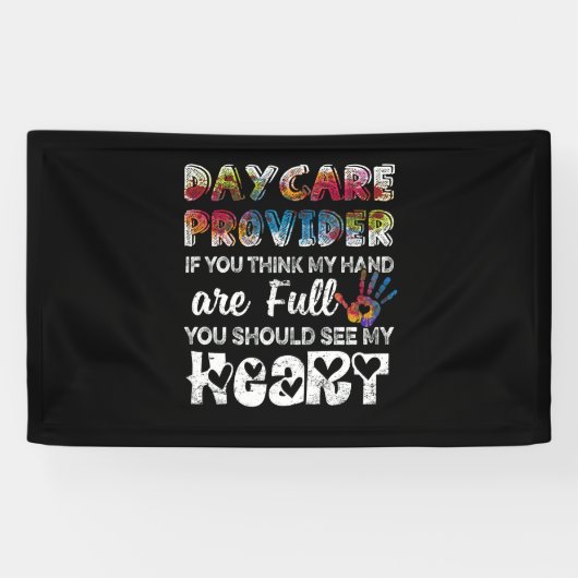 Dagverzorger - Schadelijke opwaardering Kinderopva Spandoek (Horizontaal)