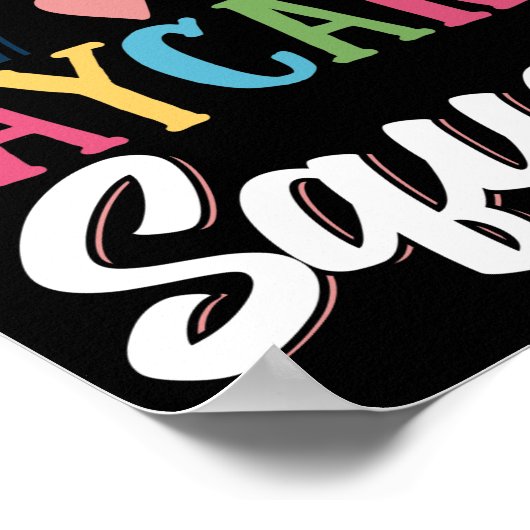 Dagverzorger Toddler Rainbow Poster (Hoek)