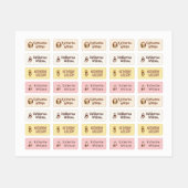 Dagverzorging/School Custom Leuke Dierenkleding Labels (Vel)