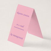 Dagverzorgingsservice gevouwen verticaal Visitekaa Visitekaartje (Achterkant)